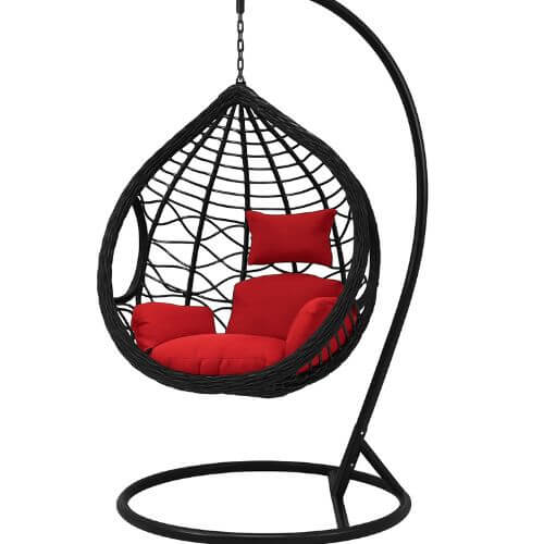 Fotoliu suspendat tip cocon QN-03 negru