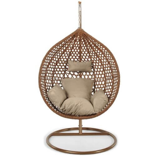 Fotoliu suspendat tip cocon QN-08 maro