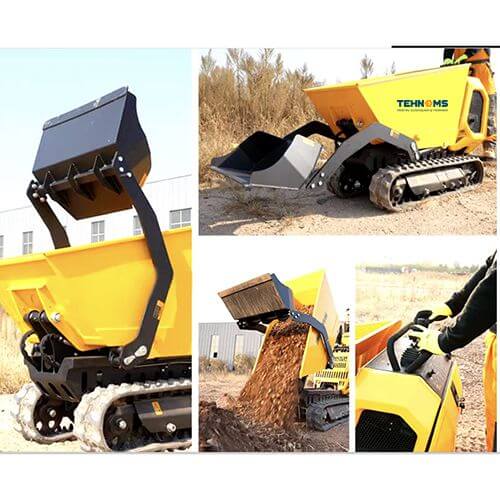 Roaba basculanta cu incarcator frontal si motor la 15cp