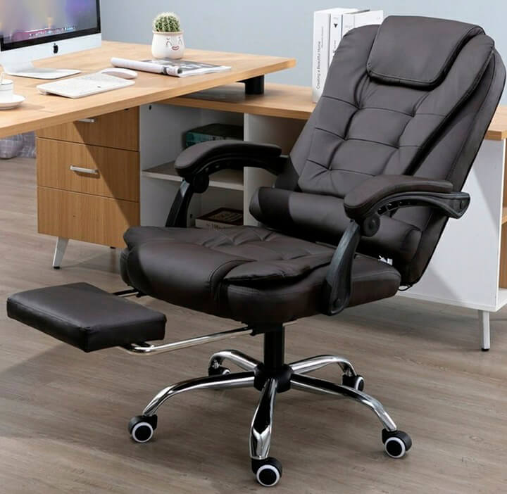 Scaun de birou din eco piele SL 11 negru