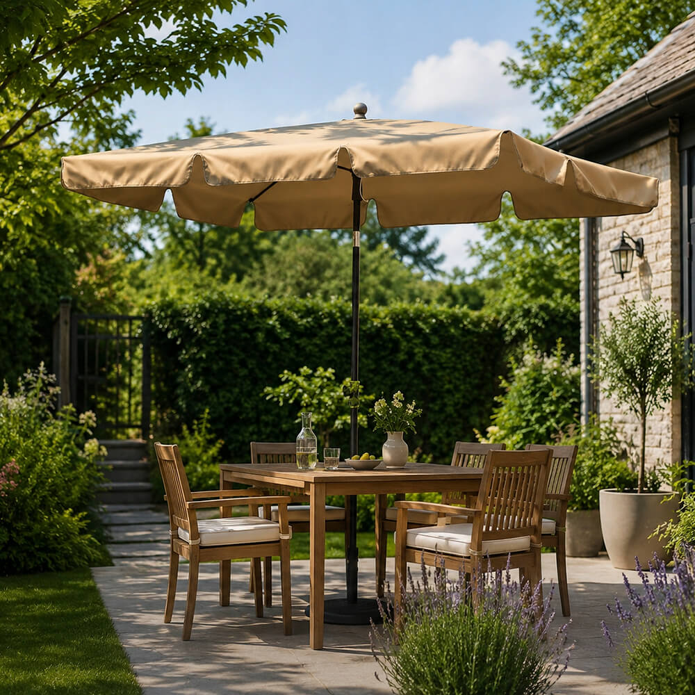 Umbrelă de grădină 125x200cm bej