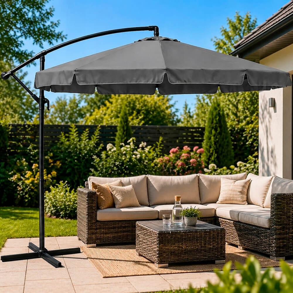 Umbrelă de grădină 350 cm antracit